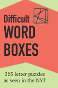 Difficult Word Boxes: 365 Letter Puzzles as seen in the NYT - Paperback