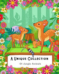 A Unique Collection Of Jungle Animals: Coloring Book for Kids, Adults and Seniors with Bad Eye Sight - Paperback
