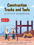 Construction Trucks and Tools - Activity Workbook - Paperback