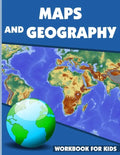 Maps And Geography Workbook For Kids: Geography Workbook for Kids, Geography Skills Activity Book, maps activities for kindergarten - Paperback