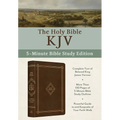 The Holy Bible Kjv: 5-Minute Bible Study Edition [Classic Hickory] - Imitation Leather