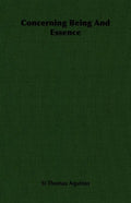 Concerning Being and Essence - Paperback