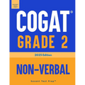 COGAT Grade 2 Non-Verbal: Three Practice Tests - Level 8 - Paperback