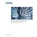 Human Capital Trends 2011: Revolution/Evolution - Paperback