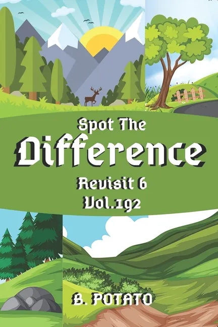Spot the Difference Revisit 6 Vol.192: Children's Activities Book for Kids Age 3-8, Kids, Boys and Girls - Paperback