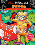 Red, White, and Panda: An Educational Red Panda Coloring Book for Adults and Children - Paperback