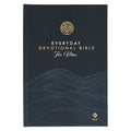 NLT Holy Bible Everyday Devotional Bible for Men New Living Translation - Hardcover