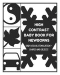 Baby Visual Stimulation - High Contrast Baby Book for Newborns - Shapes and Objects: Sensory Book for Newborns 0-6 Months - Paperback