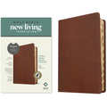NLT Thinline Center-Column Reference Bible, Filament Enabled (Leatherlike, Rustic Brown, Indexed, Red Letter) - Imitation Leather