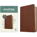 NLT Thinline Center-Column Reference Bible, Filament Enabled (Leatherlike, Rustic Brown, Red Letter) - Imitation Leather