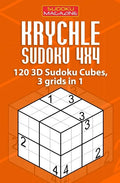 Krychle Sudoku 4x4: 120 3D Sudoku Cubes, 3 grids in 1 - Paperback