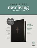 NLT Wide Margin Bible, Filament Enabled (Hardcover Leatherlike, Black Cross, Red Letter) - Imitation Leather