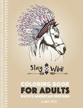 Coloring Book for Adults: Native American Inspired: Stress Relieving Adult Coloring Book Inspired by Native American Styles & Designs; Animals, - Paperback