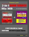 Preston Lee's 2-in-1 Book Series! Beginner English 100 Lessons & Read & Write English Lesson 1 - 20 For Korean Speakers - Paperback