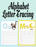 Alphabet Letter Tracing: ABC Handwriting & Coloring Book With Inspirational & Positive A to Z Words For Learning The Alphabet With Kindness, Mi - Paperback
