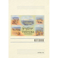 Vintage Lined Notebook Pastel Beach Scenes, Greetings from Ventura, California - Paperback