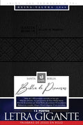 Santa Biblia de Promesas Reina Valera 1960 / Letra Gigante - 13 Puntos / Piel Especial Con Cierre / Negra // Spanish Promise Bible Rvr60 / Giant Print - Imitation Leather