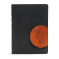 CSB Apologetics Study Bible for Students, Black/Tan Leathertouch: Black Letter, Teens, Study Notes and Commentary, Ribbon Marker, Sewn Binding, Easy-T - Imitation Leather