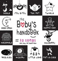 The Baby's Handbook: 21 Black and White Nursery Rhyme Songs, Itsy Bitsy Spider, Old MacDonald, Pat-a-cake, Twinkle Twinkle, Rock-a-by baby, - Hardcover