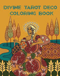 Divine Deco Tarot Coloring Book - Paperback
