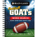 Brain Games - Football Goats (Greatest of All Time) Word Search: Players, Coaches, Games, Mascots, & More! - Spiral