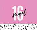 Happy 16th Birthday Guest Book (Landscape Hardcover): Sweet Sixteen Guest book, party and birthday celebrations decor, memory book, 16th birthday, hap - Hardcover