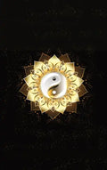 Glowing Golden Ring Yang-Yang Lotus Flower Diary, Journal, and/or Notebook: Perfect for Fans of Astrology, Dark Magic, Fantasy, Mindfulness, Occult, P - Hardcover