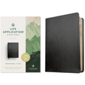 NLT Life Application Study Bible, Third Edition, Personal Size (Bonded Leather, Black, Red Letter) - Bonded Leather