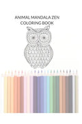 Animal Mandala Zen Adult Coloring Book - Paperback