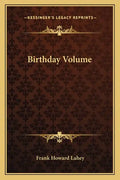 Birthday Volume - Paperback