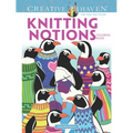 Creative Haven Knitting Notions Coloring Book - Paperback