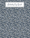 Diabetes Log Book: Record Daily Glucose Readings Two Year Blood Sugar Tracker Blue/Silver Leaf Design Note Pages and BONUS Coloring Pages - Paperback