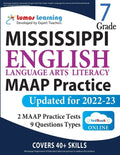 Mississippi Academic Assessment Program Test Prep: Grade 7 English Language Arts Literacy (ELA) Practice Workbook and Full-length Online Assessments: - Paperback