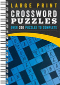Large Print Crossword Puzzles Blue: More Than 200 Puzzles to Complete - Spiral