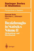Breakthroughs in Statistics: Methodology and Distribution - Paperback