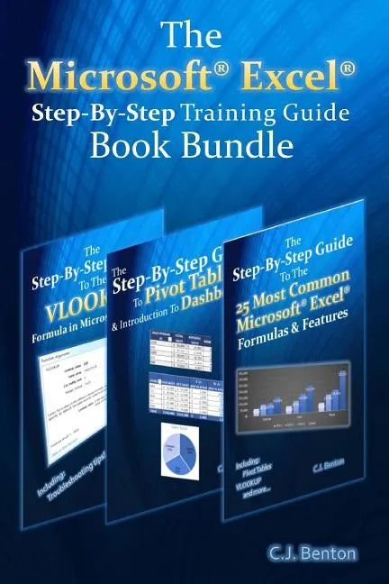 The Microsoft Excel Step-By-Step Training Guide Book Bundle - Paperback