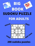Big Book Sudoku Puzzle for Adults: Best Book of brin games, Large Print Puzzle Book For Adults . - Paperback