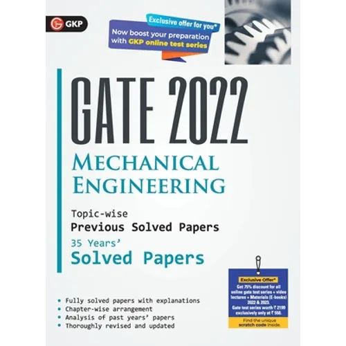 GATE 2022 Mechanical Engineering - 35 Years Topic-wise Previous Solved Papers - Paperback