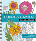 Color & Frame - Country Gardens (Adult Coloring Book) - Spiral