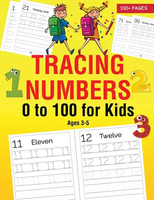 Tracing Numbers 0 to 100 for Kids Ages 3-5 - Paperback