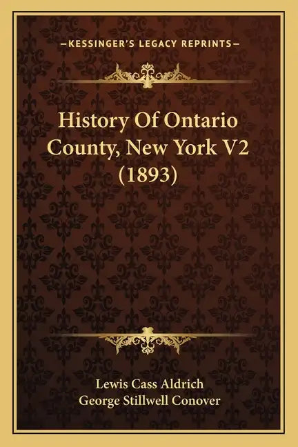 History Of Ontario County, New York V2 (1893) - Paperback
