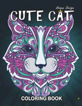 Cute Cat Coloring Book: Stress Relieving Design for Girls, Teen and Adults Coloring Book Easy to Color - Paperback