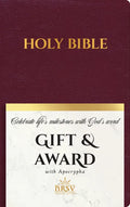 NRSV Updated Edition Gift & Award Bible with Apocrypha (Imitation Leather, Burgundy) - Imitation Leather