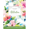 Adult Coloring Journal: Addiction (Turtle Illustrations, Pastel Floral) - Paperback