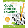 Quote Acrostic Favorites: Features 50 Rewarding Puzzles - Paperback
