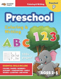 Jumbo ABC's & 123 Preschool Coloring Workbook: Ages 2 and up, Colors, Shapes, Numbers, Letters, Learn to Write the Alphabet (Essential Activity Book f - Paperback