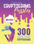 Cryptograms Puzzles: Cryptograms Quotes Puzzles, Cryptogram Families Puzzle Book, Book Of Cryptograms - Paperback