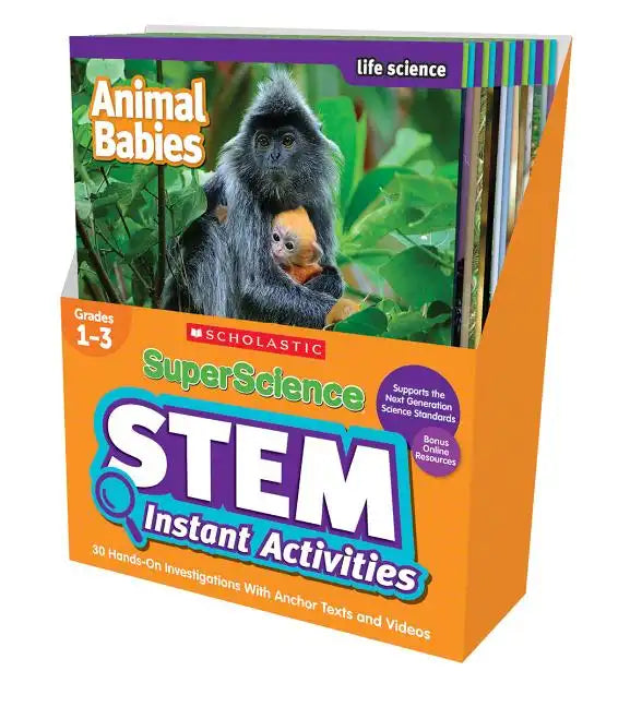 Superscience STEM Instant Activities: Grades 1-3: 30 Hands-On Investigations with Anchor Texts and Videos - Boxed Set