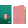Biblia de Estudio del Diario Vivir Para Jóvenes Ntv Con Filament (Sentipiel, Rosa Pastel, Índice, Letra Roja) - Imitation Leather