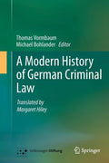 A Modern History of German Criminal Law - Paperback